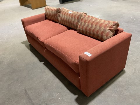 Thumbnail for orange 3 seater sofa - 2