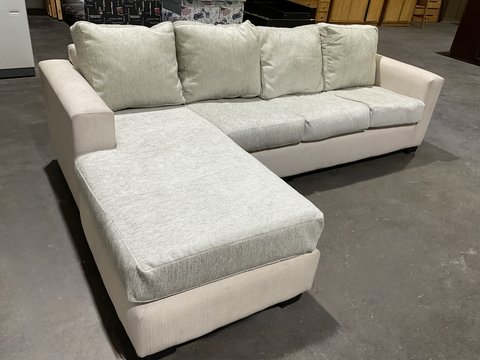 Cream & Grey 4 Seater Couch with Chase