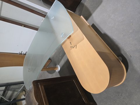 Halt Glass top corner desk