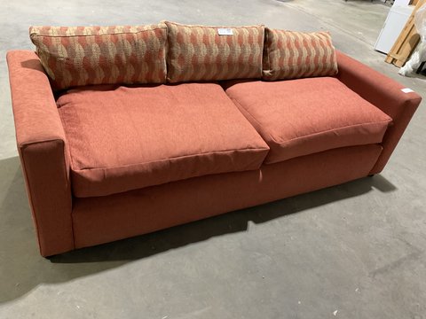 orange 3 seater sofa