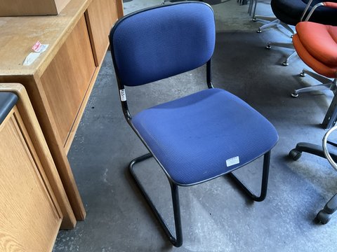 Blue Material Visitor Chair