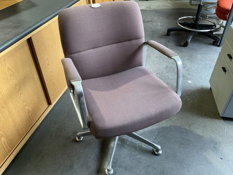Material Visitors Chair with Arms - "Light Mauve" "Light Mauve"