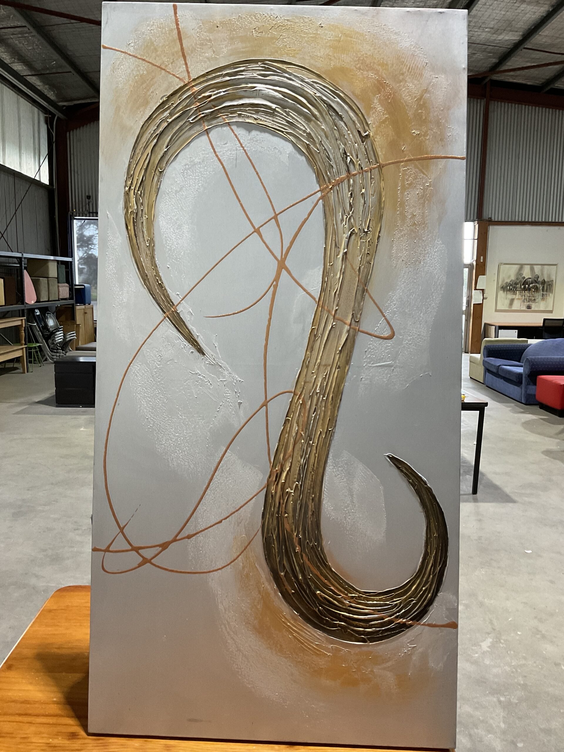 Art - Canvas - "Silver/Gold S" "Silver/Gold S"