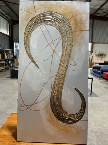 Art - Canvas - "Silver/Gold S" "Silver/Gold S"