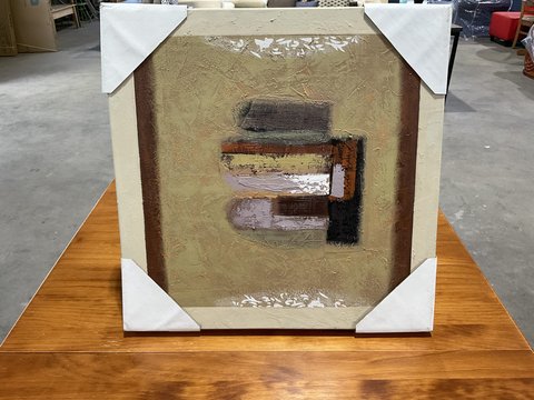 Art - Canvas - "Tan Squares" "Tan Squares"