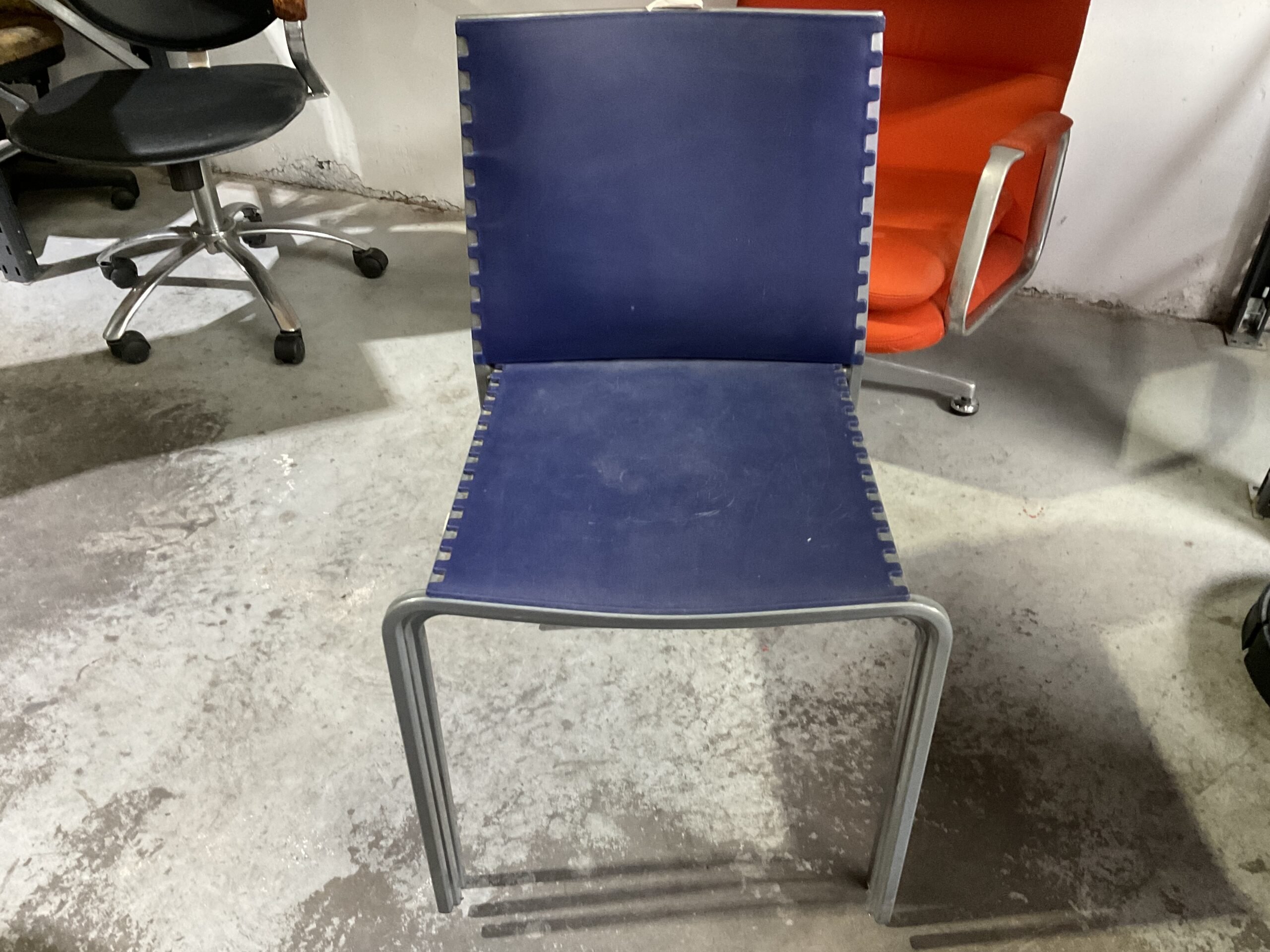 Blue Stackable Chairs