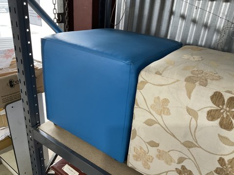 Ottoman - Small Vinyl - "Blue" "Blue"
