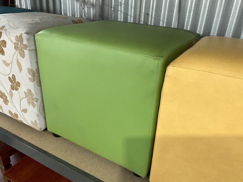 Ottoman - Small Vinyl - "Green" "Green"