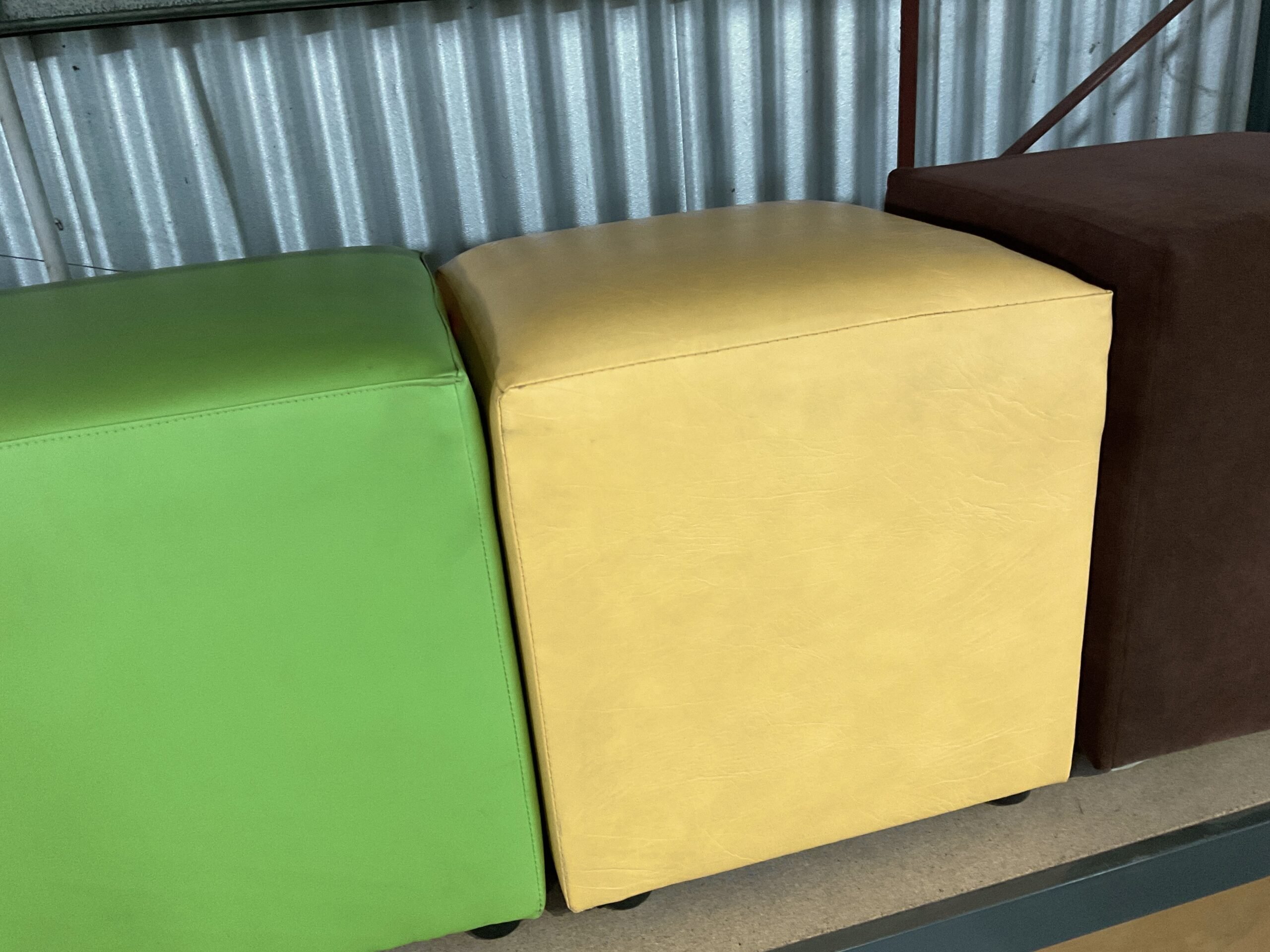 Ottoman - Small Vinyl - "Yellow" "Yellow"