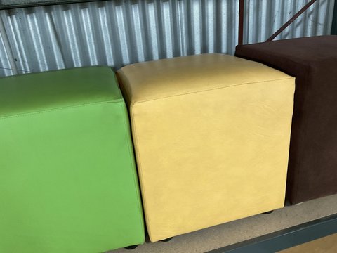 Ottoman - Small Vinyl - "Yellow" "Yellow"