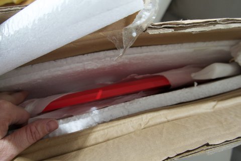 Coffee Table - Sokol Triangle - New - "Red - New in Box" "Red - New in Box"
