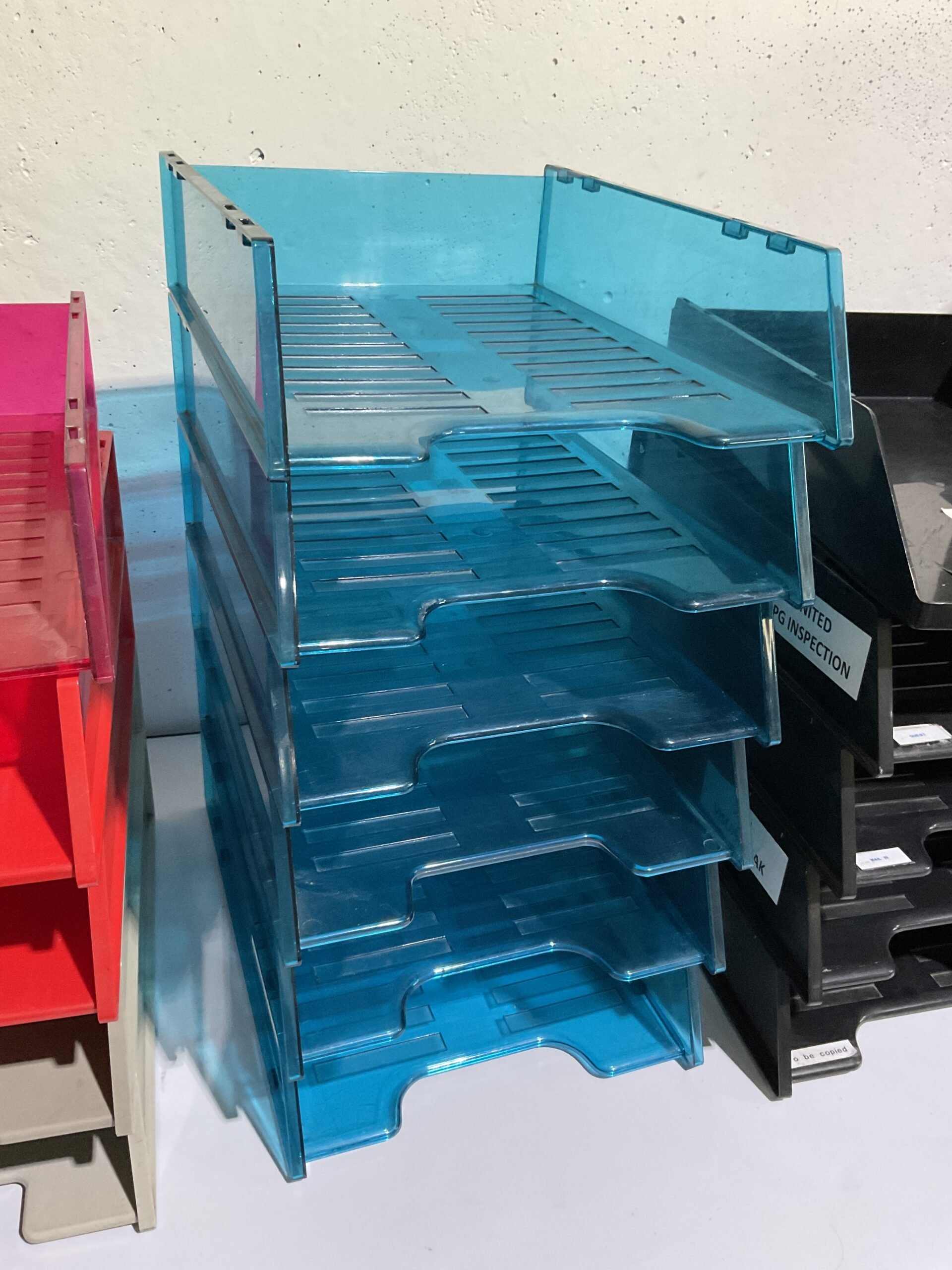Paper Tray - Transparent - "Blue" "Blue"