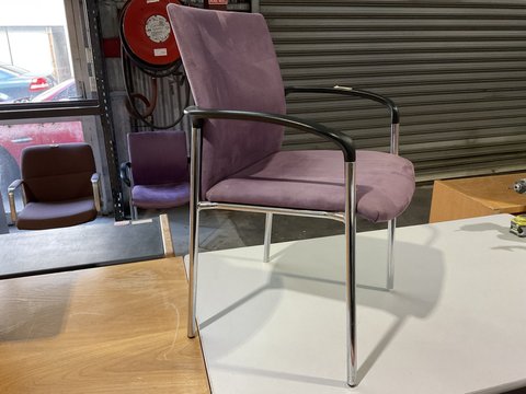 Thumbnail for Stackable Purple Chair - 2