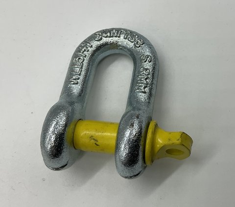 D Shackle - Rated - "8mm (5/16") - 750kg" "8mm (5/16") - 750kg"