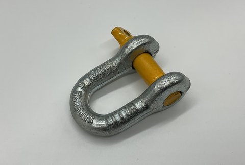D Shackle - Rated - "10mm (3/8") - 1000kg" "10mm (3/8") - 1000kg"