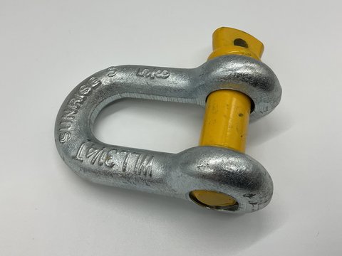 D Shackle - Rated - "16mm (5/8") - 3250kg" "16mm (5/8") - 3250kg"