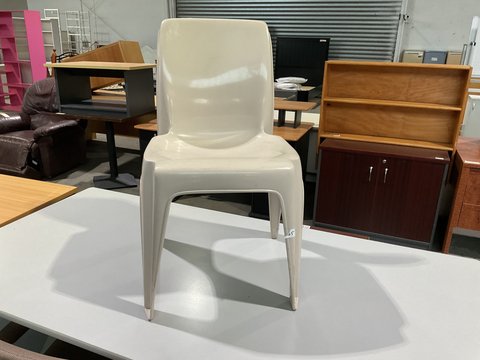 Plastic Chair - Cream Colour