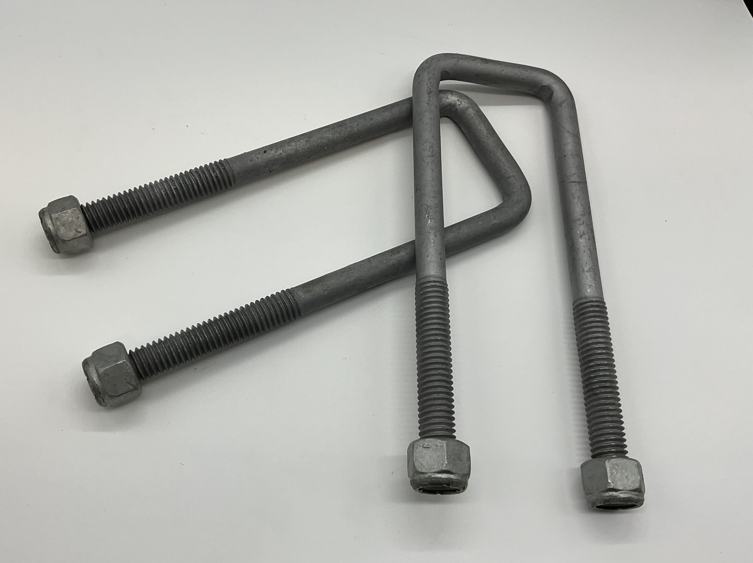 U-Bolt with Nyloc Nuts 1/2" - Galvanised - "50x175mm" "50x175mm"
