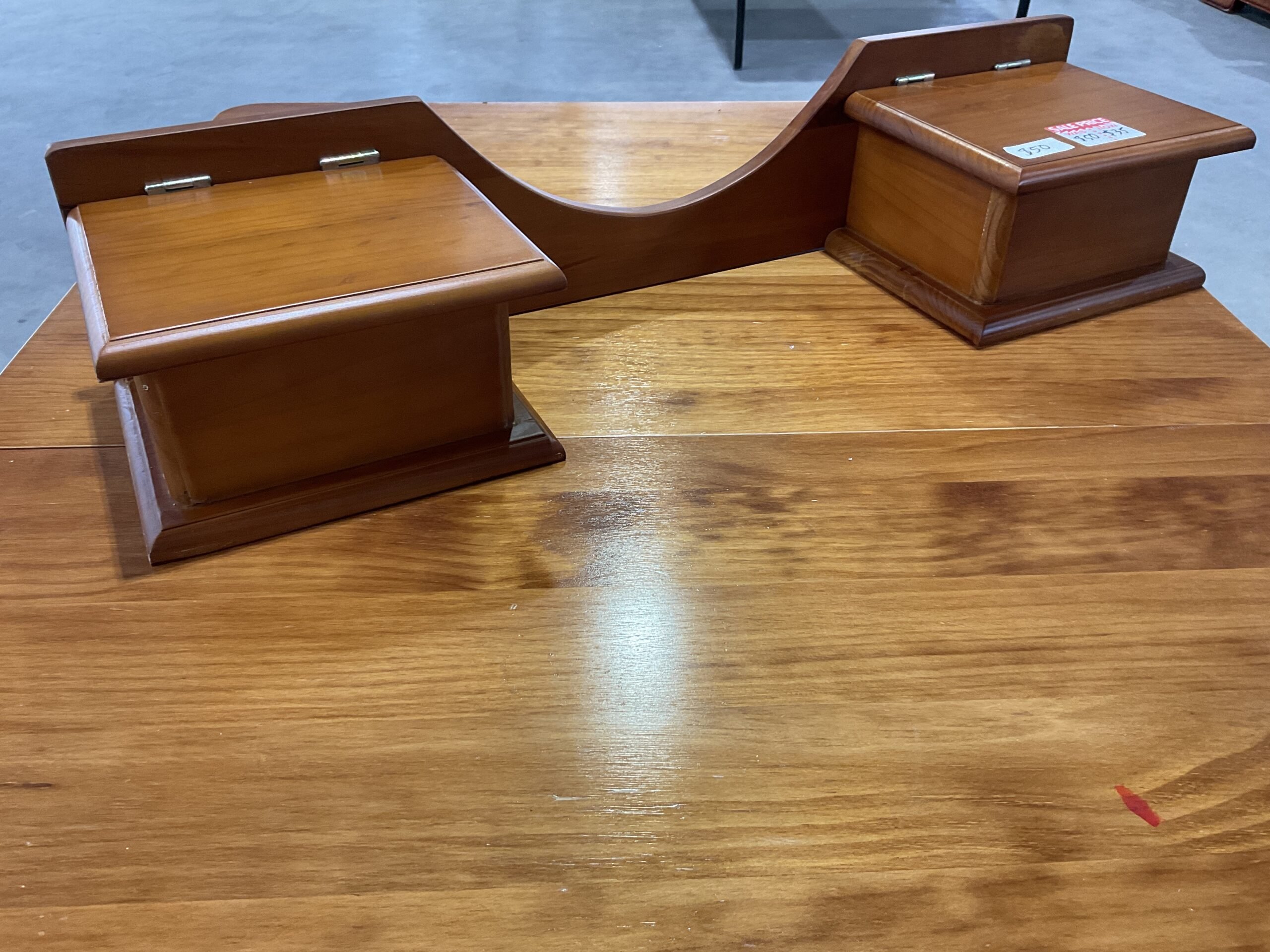 Dresser Topper with Storage Boxes