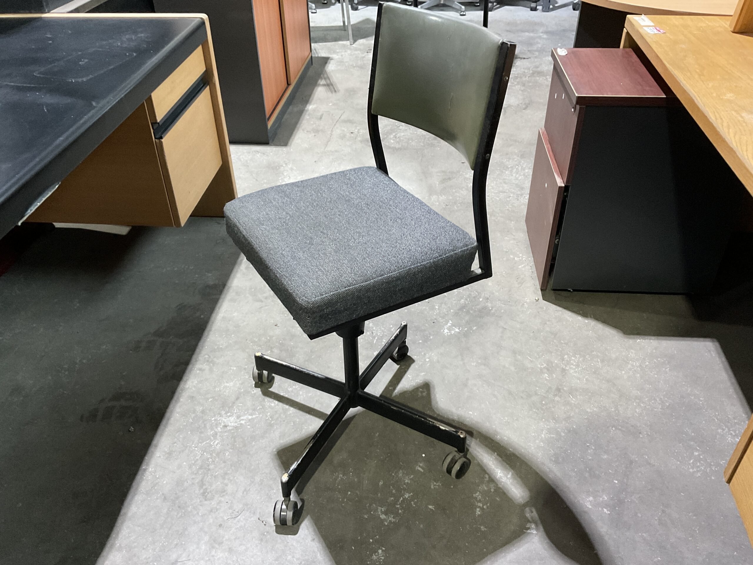 Grey Square Office Chair