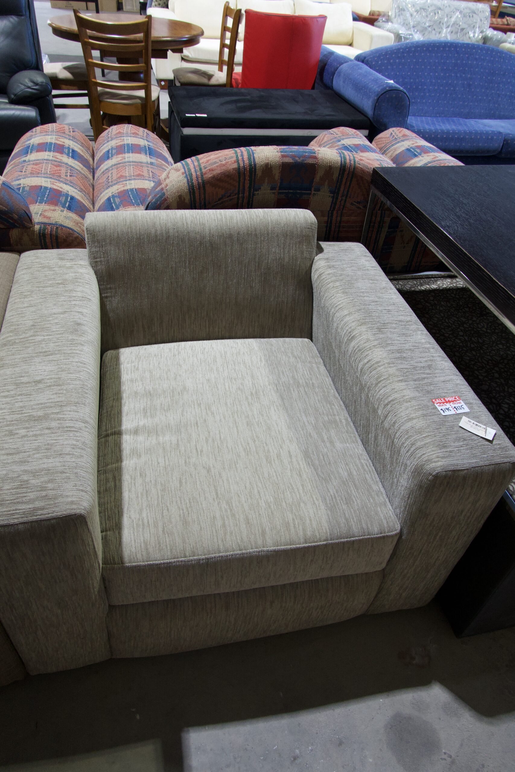 Armchair Grey Fabric