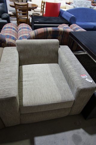 Armchair Grey Fabric