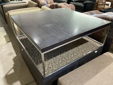 Thumbnail for Coffee Table - Large Square Short Brown - 2