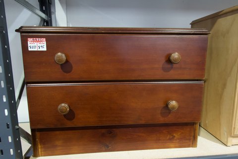 Side Table - Wide 2 Drawer