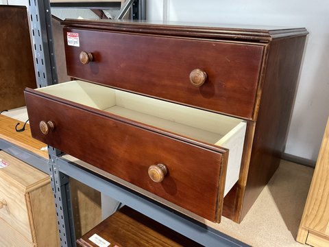 Thumbnail for Side Table - Wide 2 Drawer - 2