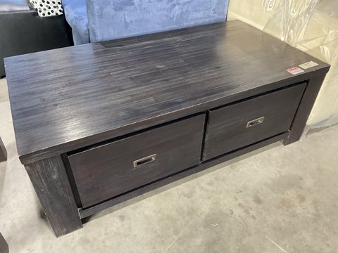 Coffee Table - Large Wooden with Drawers