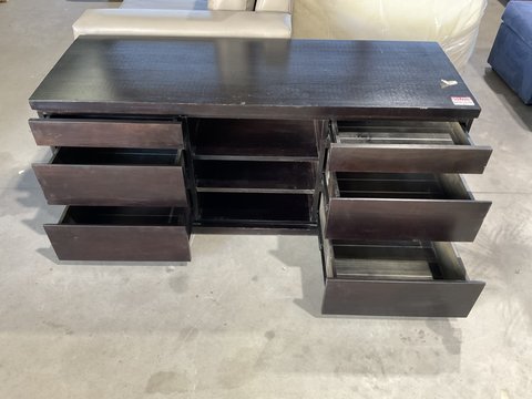 Thumbnail for TV Unit - Dark Wood with Drawers - 4