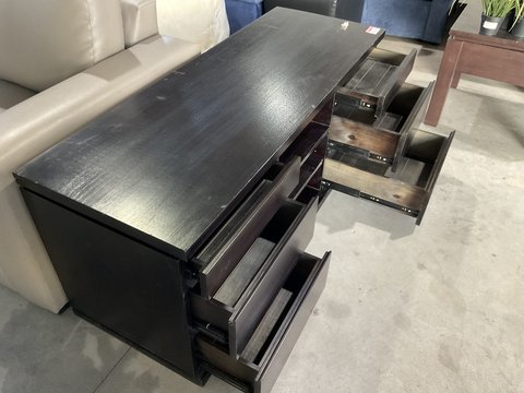 Thumbnail for TV Unit - Dark Wood with Drawers - 3