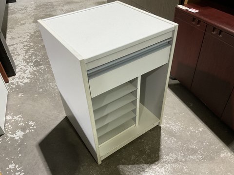 Mobile Pedestal - Open Front with 1 Drawer