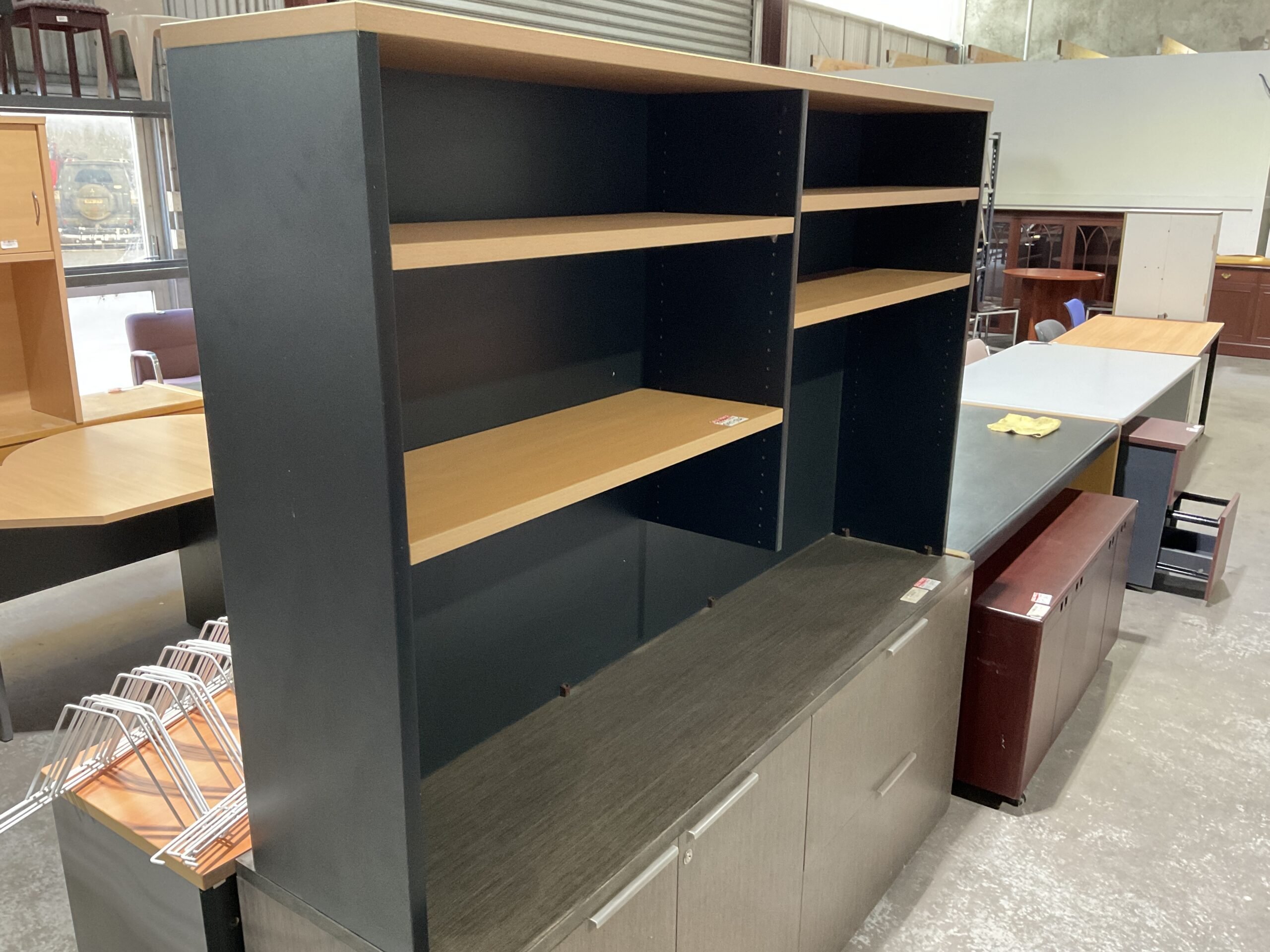 Desk Hutch - Tall Beech