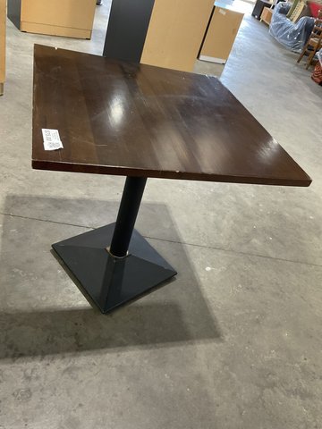 Thumbnail for Square Cafe Table - Wooden Top - 2