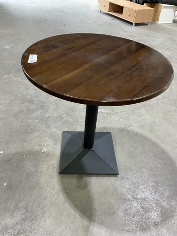 Round Cafe Table - Small Wooden Top