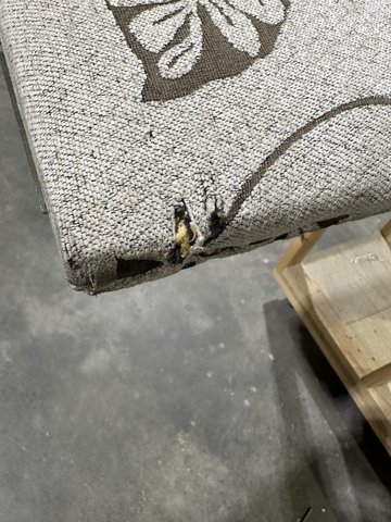 Thumbnail for Bed Frame - Patterned Fabric Queen Bed - 3