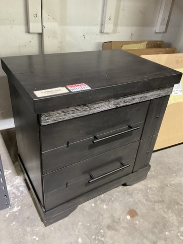 Thumbnail for Side Table - Black with 2 Draws and Secret Drawer - 3