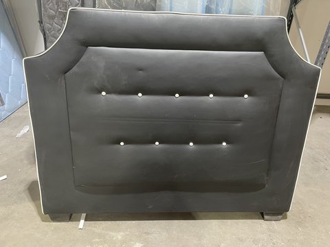 Bed Headboard - Black Vinyl Queen