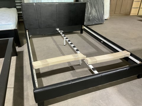 Bed Frame - Black Vinyl Queen