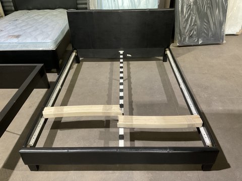 Thumbnail for Bed Frame - Black Vinyl Queen - 2