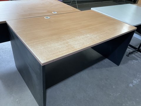 Thumbnail for Straight Desk - 1500x900 Beech/Ironstone - 2