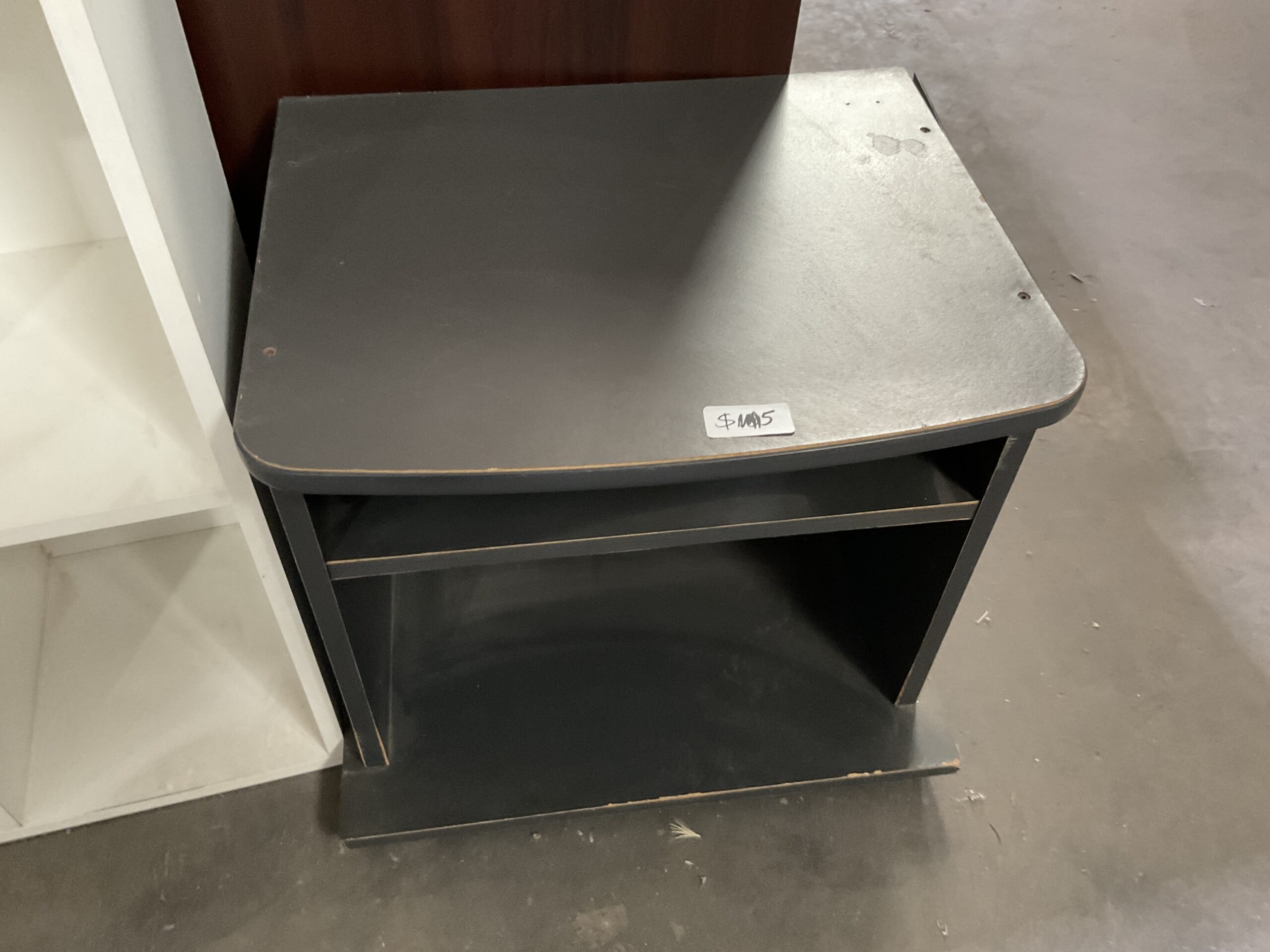 Open Front Pedestal - Deep Grey