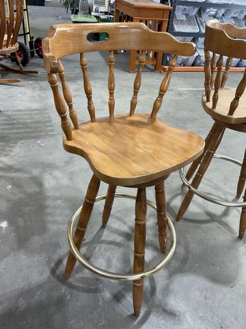 Wooden Swivelling Stool