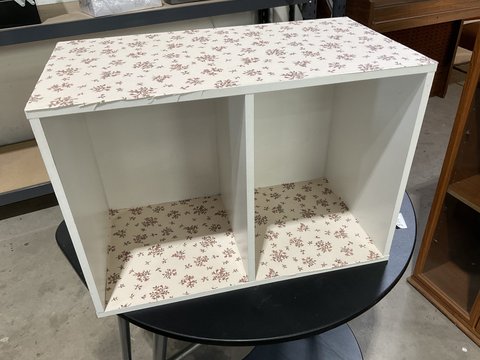 Cube Storage - White Floral