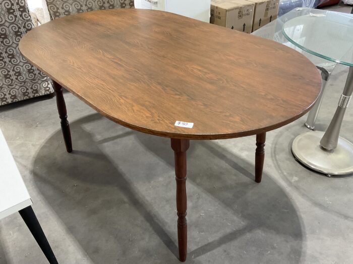 Oval Wooden Table