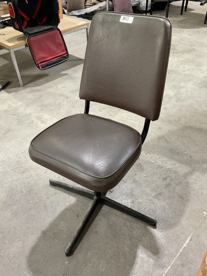 Brown Vinyl Chair