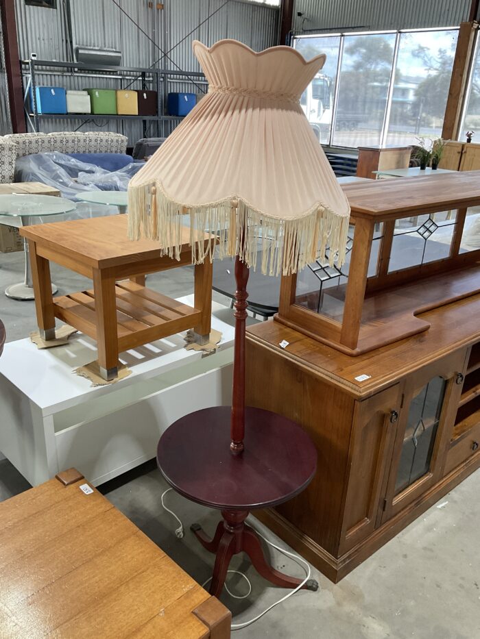 Side Table with Lamp