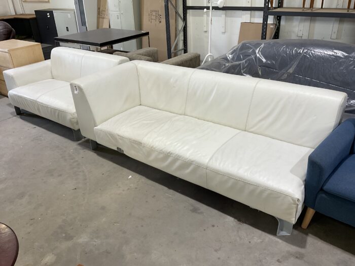 White Corner 5 Seater Couch