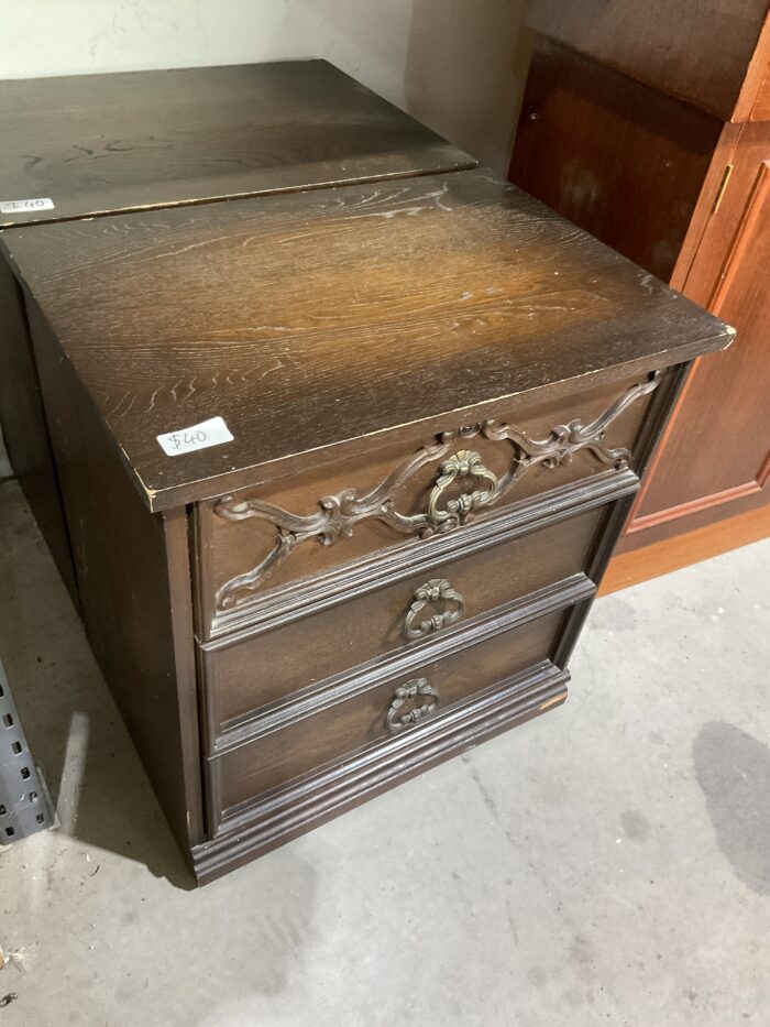 Carved Front Side Table